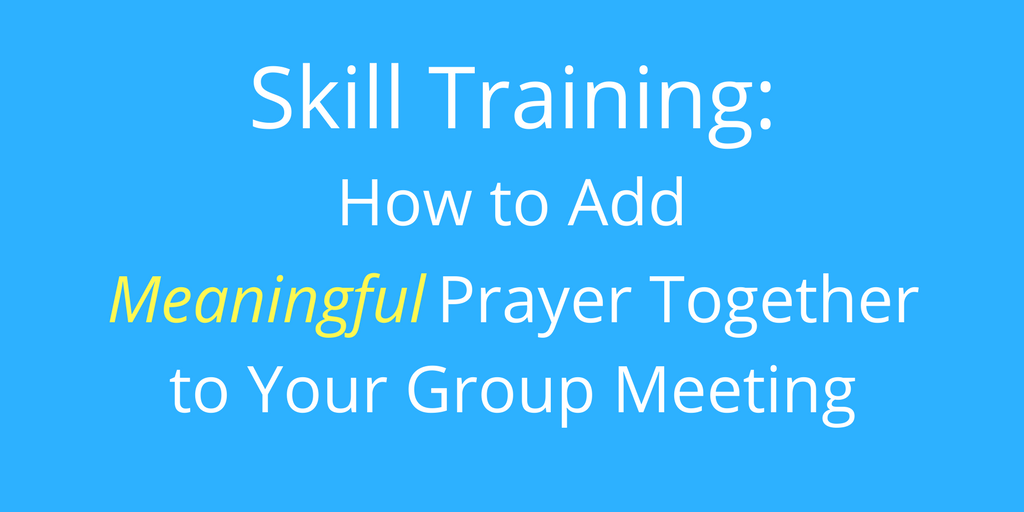 Prayer for training meetings
